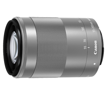 Discontinued items - EF-M55-200mm f/4.5-6.3 IS STM (Silver