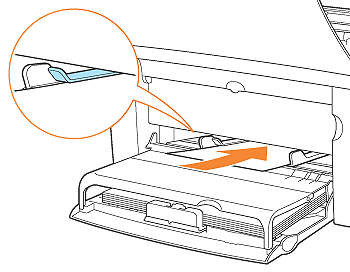 Loading Paper in the Manual Feed Tray