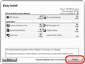 cannot find canon ij network tool