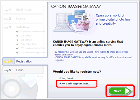 canon image gateway album