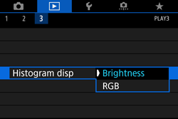 histogram canon 80d