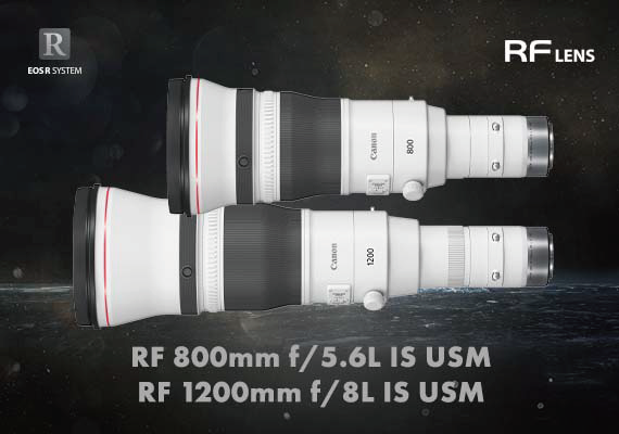 Canon發佈全新輕量超遠攝L鏡頭 RF 800mm f/5.6L IS USM及RF 1200mm f/8L IS USM