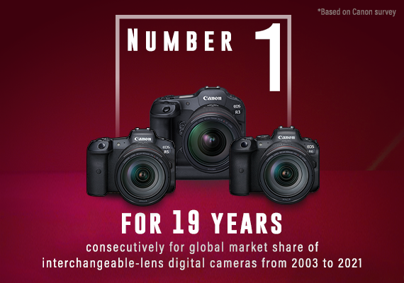 Canon Celebrates 19th Consecutive Year of No. 1 Share of Global Interchangeable-Lens Digital Camera Market