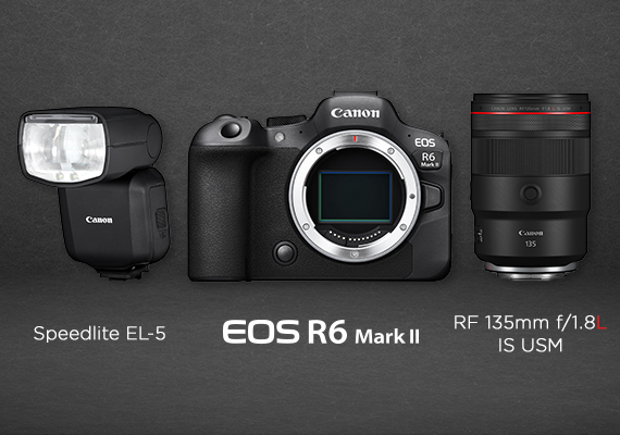 Canon Unveils the New Ultra High-Speed 4K Hybrid Full Frame EOS R mirrorless camera EOS R6 Mark II,  RF 135mm f/1.8L IS USM Lens and Speedlite EL-5