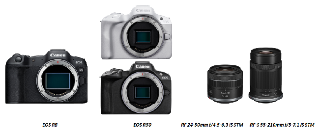 Canon EOS R50 - Digital camera - mirrorless - 24.2 MP - APS-C - 4K / 30 fps  - body only - Wi-Fi, Bluetooth - black