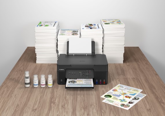 Canon New PIXMA G3730 Refillable Ink Tank Printer Maximize Productivity with High Volume and Low-Cost Printing for Families, Home Offices and Small Businesses