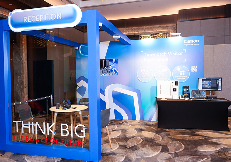 THINK BIG - The Power of Future - Reception booth