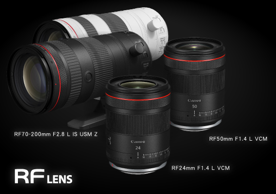 Canon 發布3支全新混合型 RF 鏡頭，RF24mm F1.4 L VCM，RF50mm F1.4 L VCM及RF70-200mm F2.8 L IS USM Z